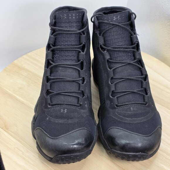 Under Armour UA SpeedFit Hike Mid Boots Triple Black #1257447-001 Size 8 - Picture 4 of 9